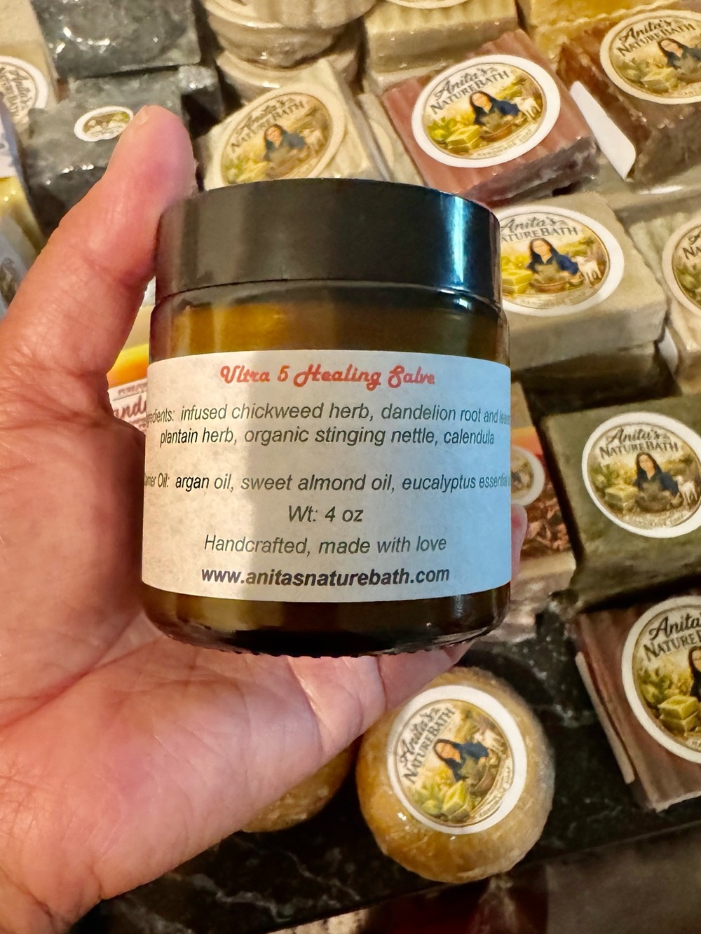 Ultra 5 Healing Salve - Amber Jar (Brown)